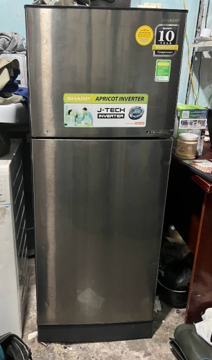 Tủ Lạnh cũ SHARP Inverter 196 Lít SJ-X201E-SL MỚI 95%